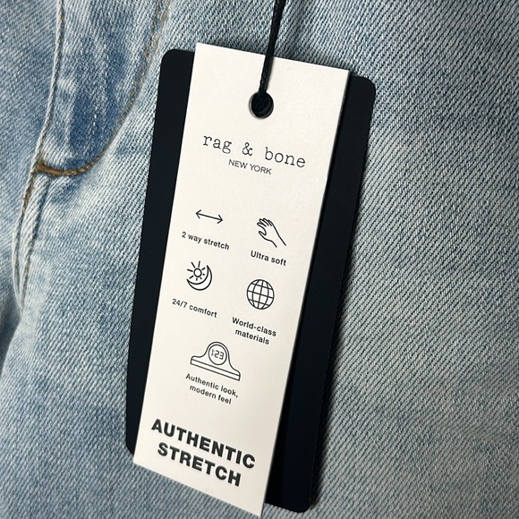 🆕 $195 RAG & BONE fit 3 authentic stretch Jefferson size 31 x 32 NWT - Picture 7 of 9